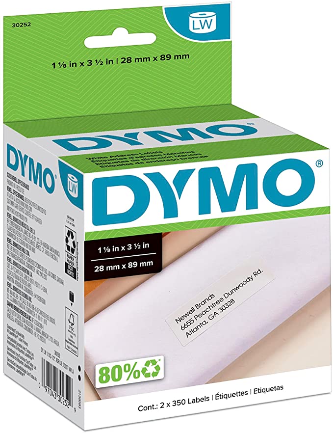 ETIQUETA DYMO LW TURBO PARA DIRECCION 89 x 28 (30252)