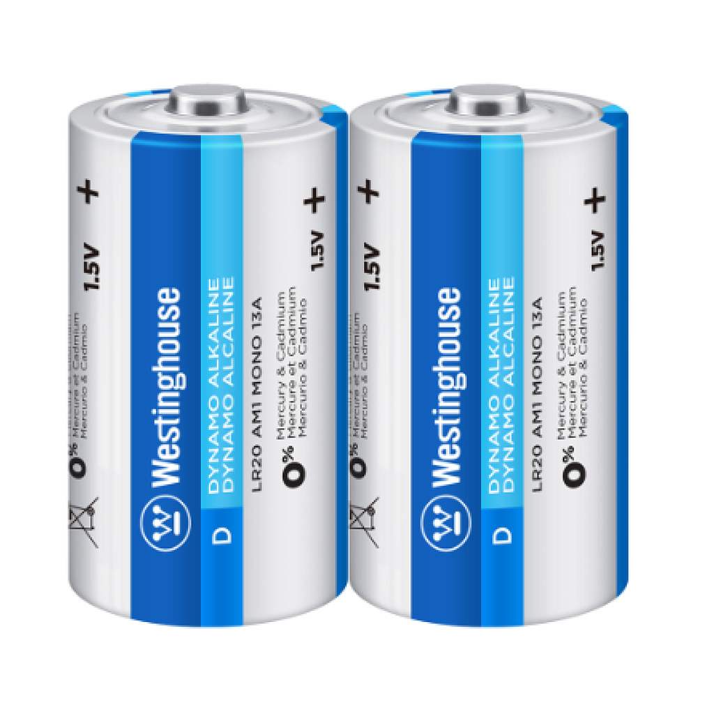 PILA WESTINGHOUSE D x2 (LR20) 1.5V