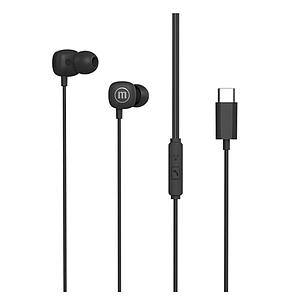 AUDIFONO MAXELL TIPO C - MANOS LIBRES NEGRO C-MIC