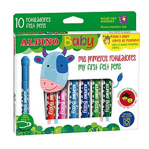 ROTULADORES ALPINO BABY 10 COLORES (+18M)