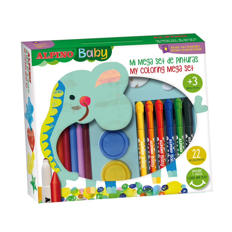 MI MEGA SET ALPINO PINTURA PARA NIÑOS (+18M)
