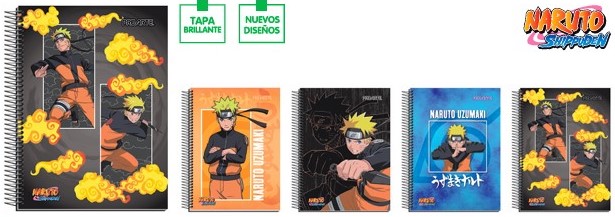 CUADERNO PROARTE CARTA 7mm 150 Hjs  NARUTO  