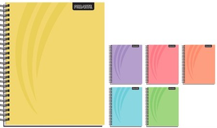 CUADERNO PROARTE UNIV. 7mm 100 Hjs TED/ ED LISOS PASTEL