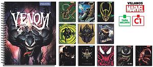CUADERNO PROARTE UNIV. 7mm 100 Hjs TED/ ED MARVEL VILLANOS 