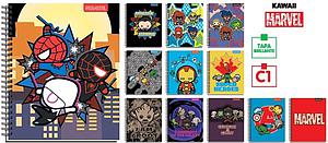 CUADERNO PROARTE UNIV. 7mm 100 Hjs TED/ ED MARVEL KAWAI 