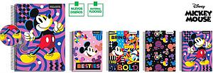 CUADERNO PROARTE CARTA 7mm 150 Hjs FLOCKED MICKEY
