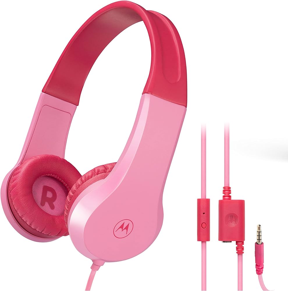 AUDIFONOS MOTOROLA KIDS MOTO JR200 MANOS LIBRES ROSA