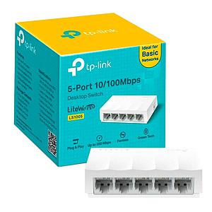 SWITCH TP-LINK 5 PUERTOS LITEWAVE 10/100Mbps LS1005