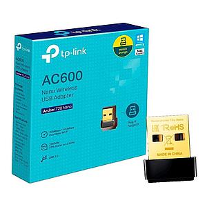 ADAPTADOR INALAMBRICO USB TP-LINK T2U NANO AC600 DUAL BAND 