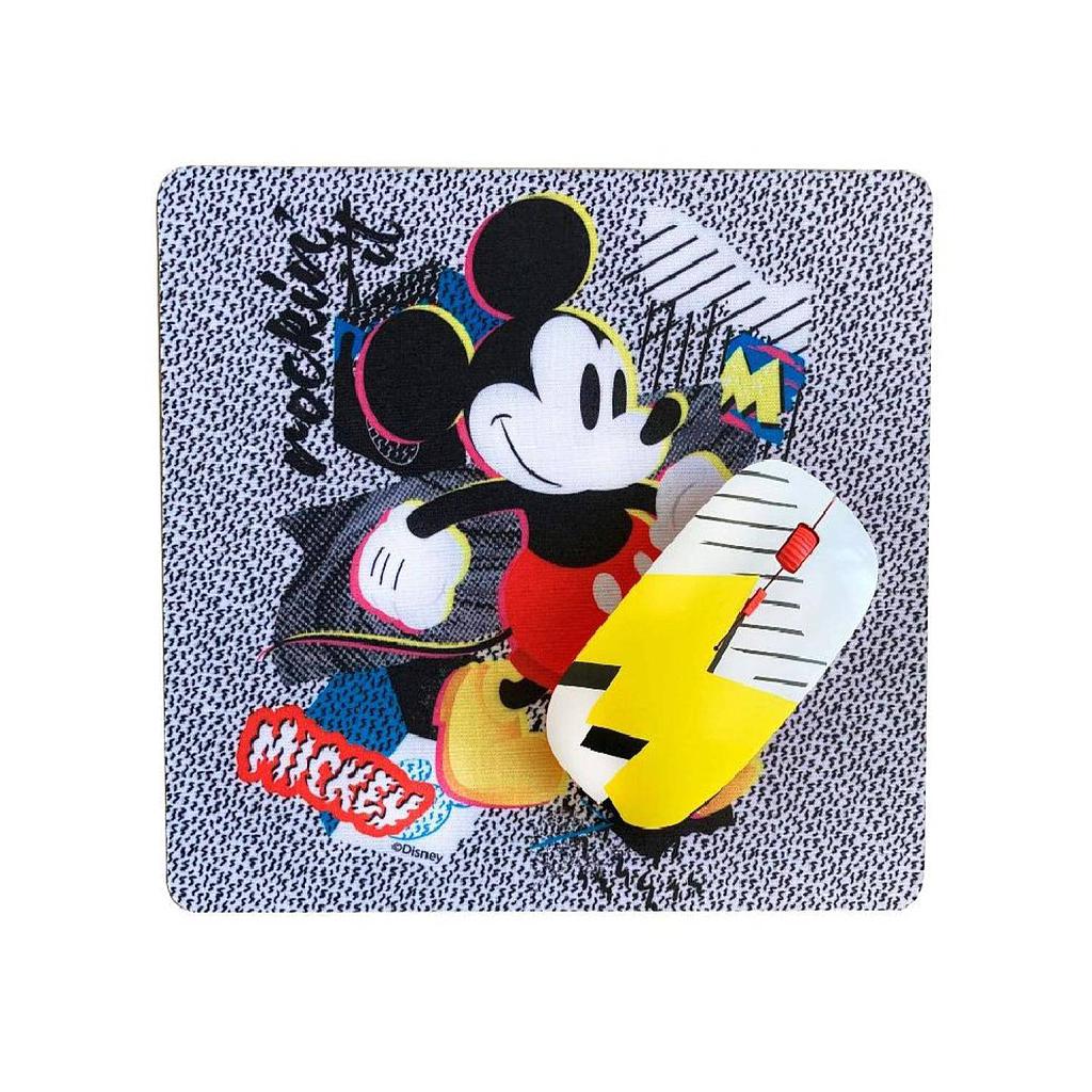 KIT PAD MOUSE + MOUSE INALAMBRICO MICKEY 2