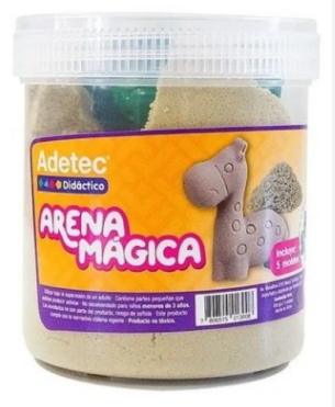 ARENA MAGICA ADETEC COLOR NATURAL 450 GRS C/MOLDE 