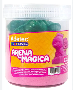 ARENA MAGICA ADETEC COLOR ROSADO 450 GRS C/MOLDE