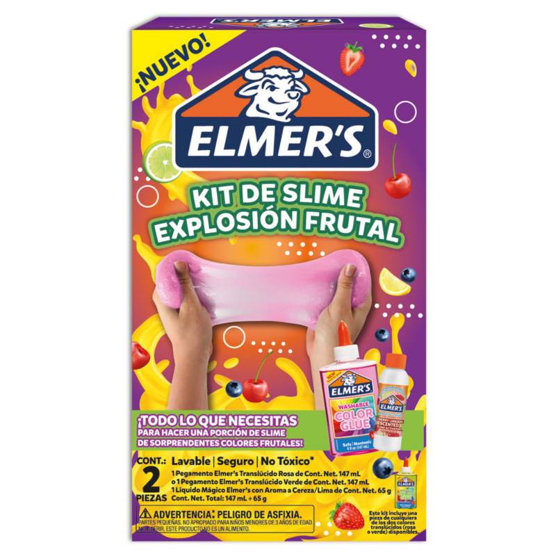 ELMER'S KIT SLIME EXPLOSIÓN FRUTAL 2PZAS. (2190603) ( DESC. )