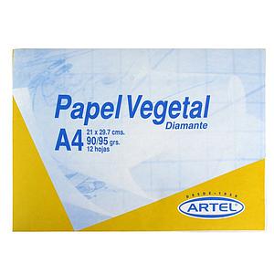 SOBRE ARTEL PAPEL VEGETAL A4 12HOJAS 60GR