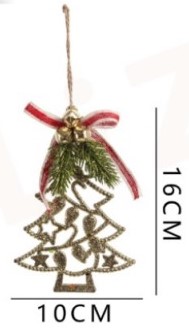 ADORNO NAVIDEÑO ARBOL 16 X 10 CMS. 1 UN.