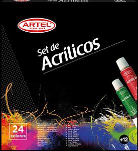 PINTURA ACRILICA ARTEL 24 COLORES 12ML.