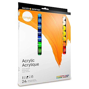 SET ACRILICO SIMPLY DALER ROWNEY 24 X 12ML