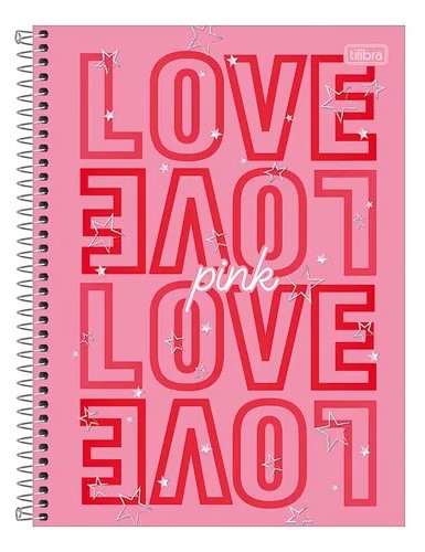 CUADERNO TILIBRA TOP CARTA 7mm 120 Hjs 3 MATERIAS LOVE PINK