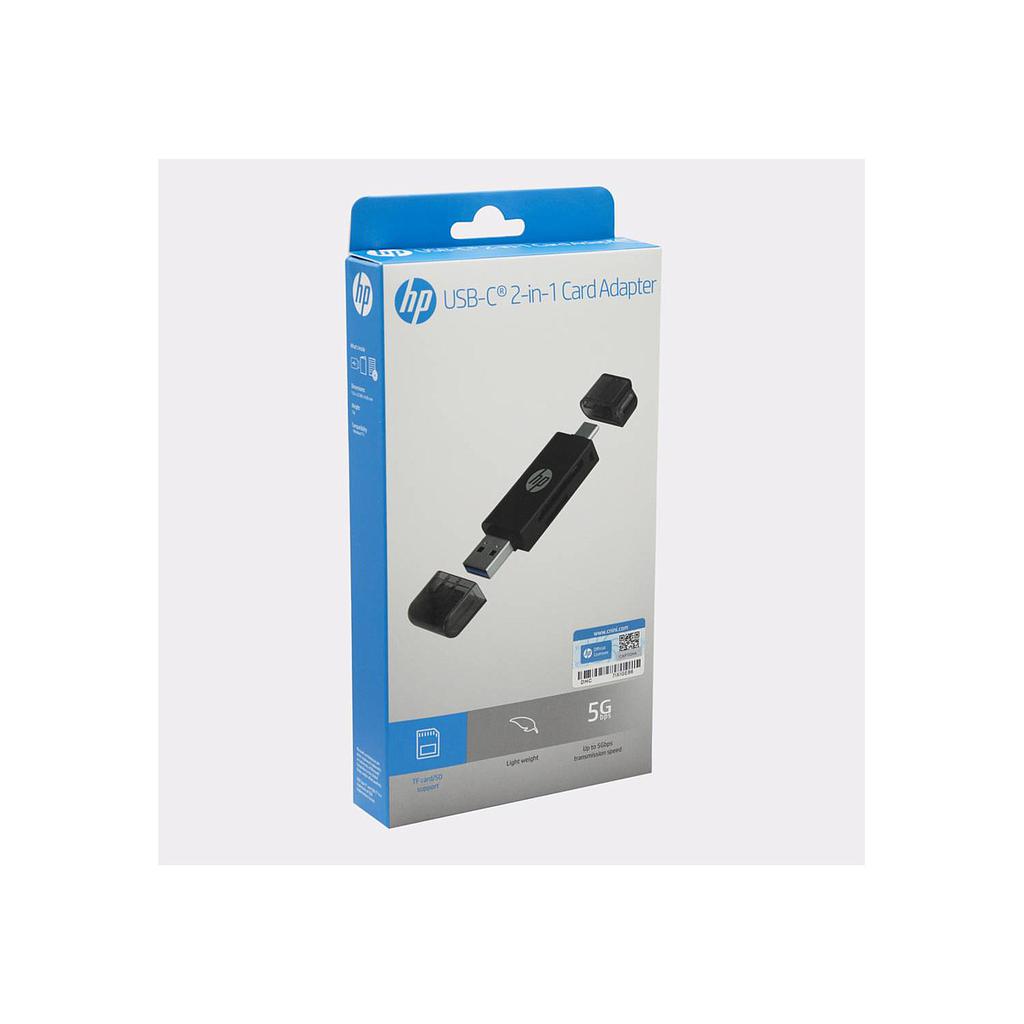 LECTOR DE TARJETAS HP SD Y MICROSD USB 3.0 USB-C TIPO C Y USB-A