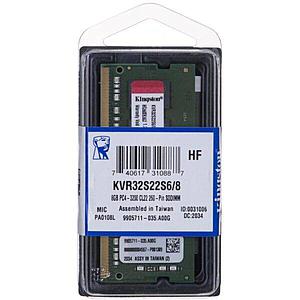 MEMORIA RAM KINGSTON KVR 8GB 3200MHz DDR4 SODIMM KVR32S22S6/8
