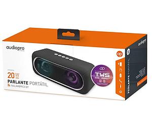 PARLANTE AUDIO PRO BT/SD/USB/AUX 20W AP02089BK NEGRO