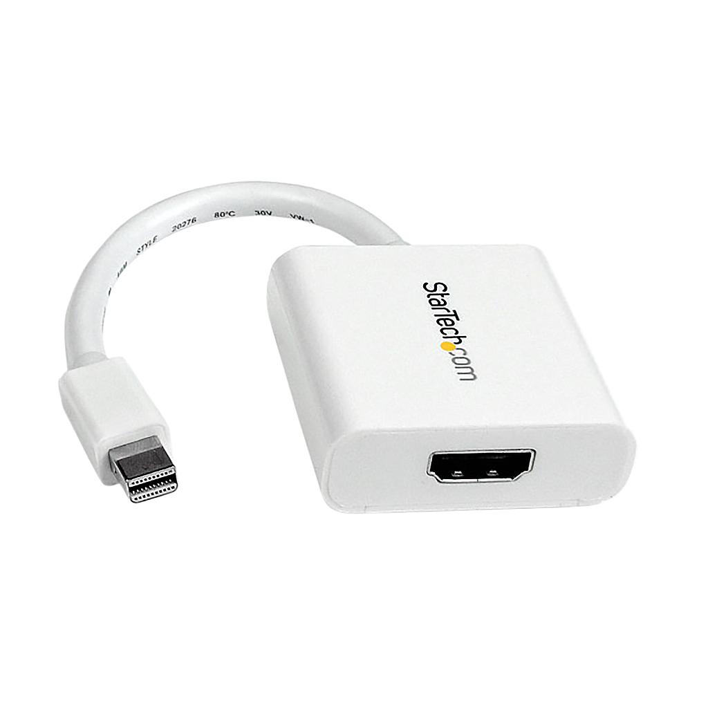 ADAPTADOR STARTECH MINI DISPLAYPORT A HDMI MDP2HDW BLANCO