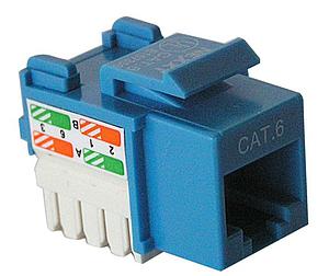 JACK NEXXT Cat6 TIPO 110 KEYSTONE AZUL