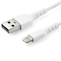 CABLE STARTECH RESISTENTE USB-A A LIGHTNING DE 2 M BLANCO