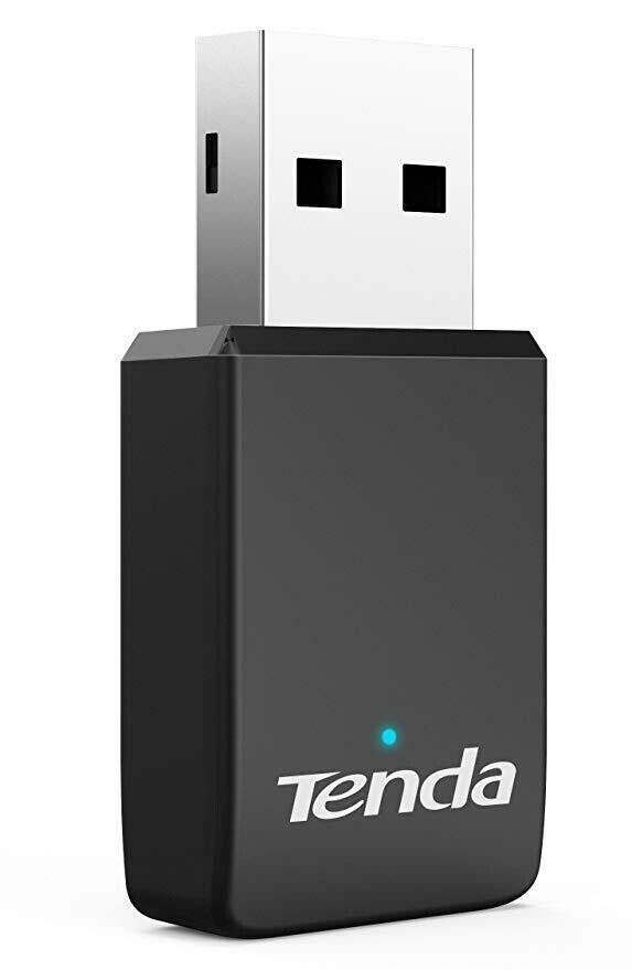 ADAPTADOR INALAMBRICO USB TENDA NANO AC650 DUAL BAND U9
