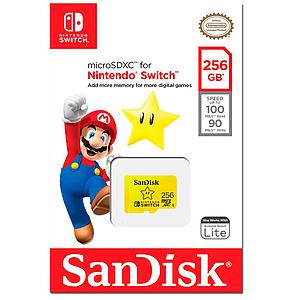 TARJETA DE MEMORIA 256GB MICRO SDXC NINTENDO SWITCH 100/MB/S