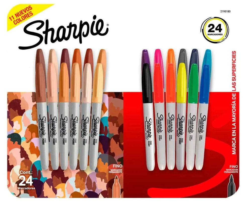 MARCADORES SHARPIE FINO PERMANENTE 24Unid. ( 2195180 )