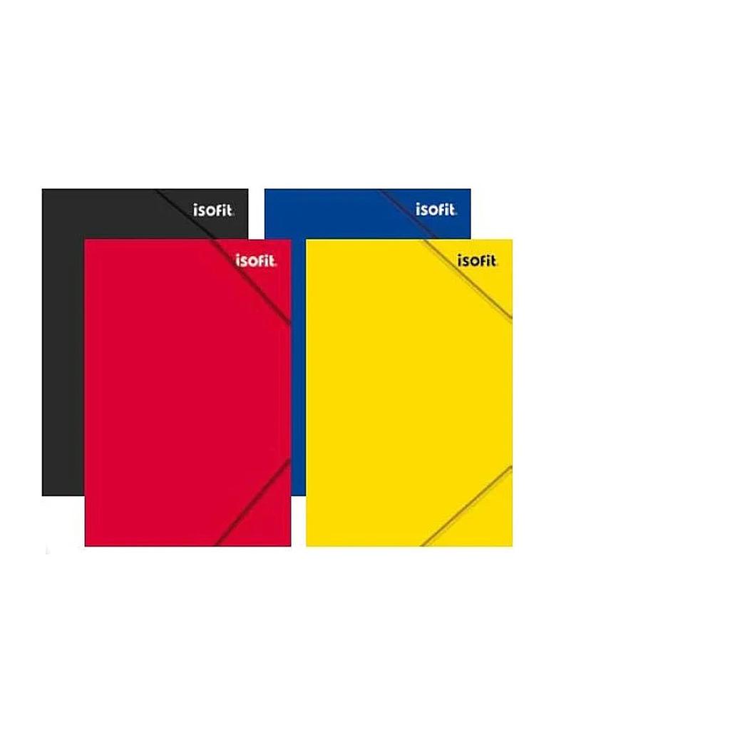 CARPETA CARTON ISOFIT OFICIO C/ELASTICO DESING COL/SURTIDOS (COD-33860-5) ( DESC. )