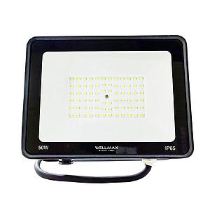 PROYECTOR LED VELLMAX SLIM V-FL-6650 C/NEGRO 220V 50W 6500K LUZ FRIA