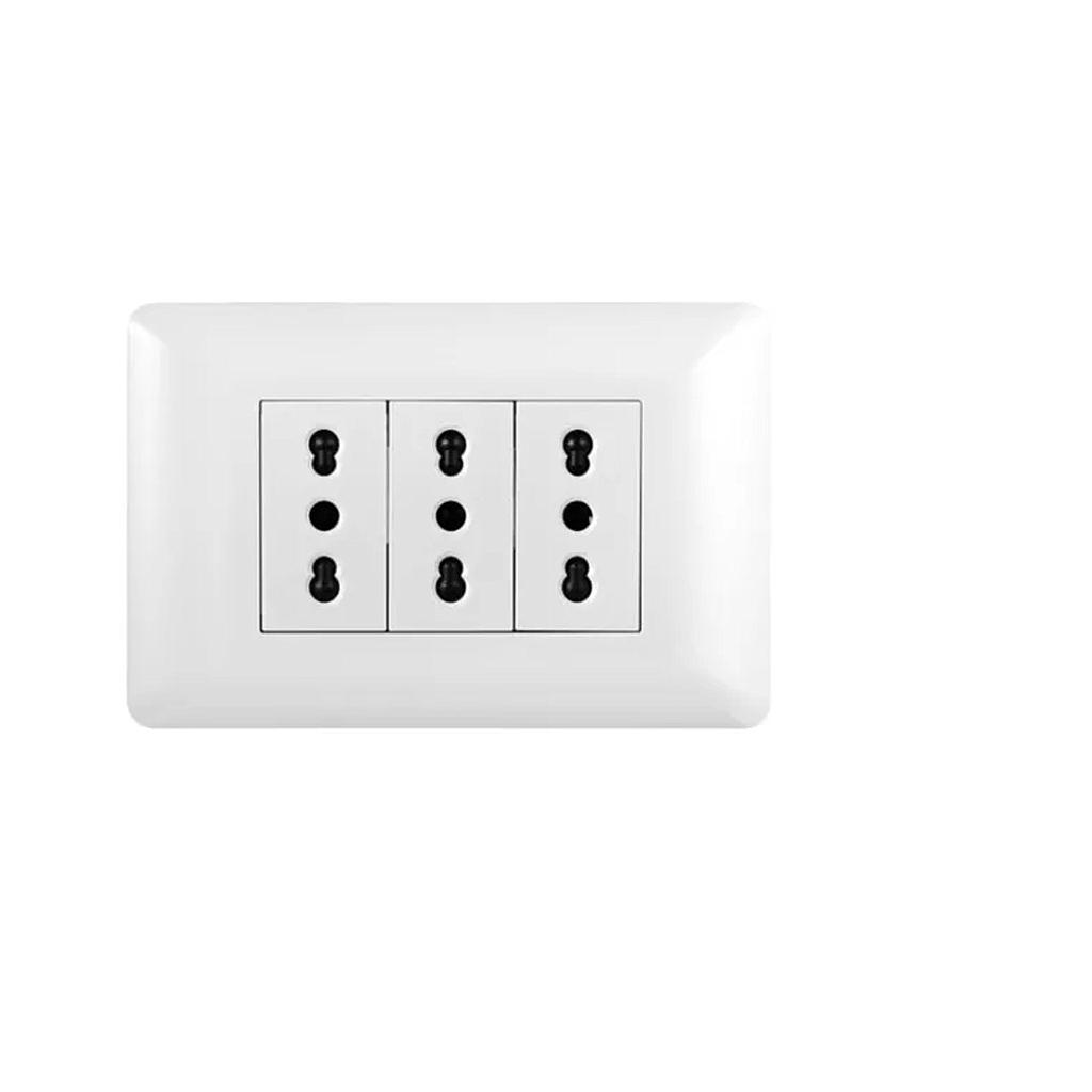 ENCHUFE VELLMAX 16A 250V V-SO-0603-10 WH TRIPLE