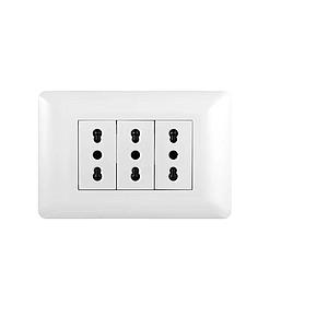 ENCHUFE VELLMAX 16A 250V V-SO-0603-10 WH TRIPLE