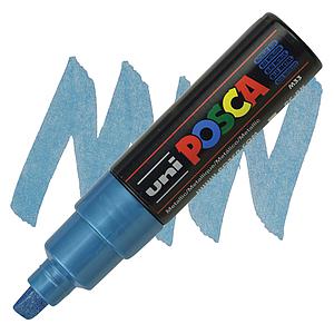 MARCADOR POSCA PC-8K AZUL METALICO 8.0 MM