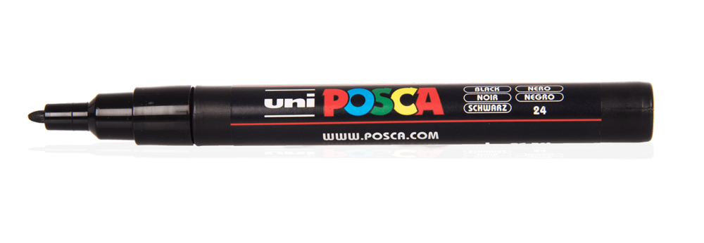 MARCADOR POSCA 3M NEGRO 0.9 - 1.3 MM