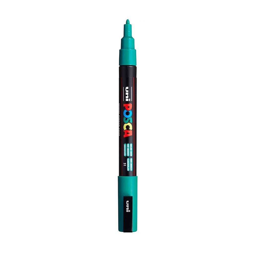 MARCADOR POSCA 3M VERDE ESMERALDA 0.9 - 1.3 MM