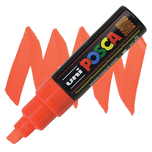 MARCADOR POSCA PC-8K NARANJO FLUORESCENTE 8.0 MM