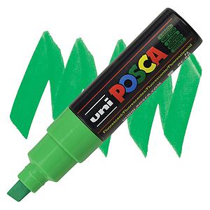 MARCADOR POSCA PC-8K VERDE FLUORESCENTE 8.0 MM