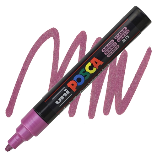 MARCADOR POSCA PC-5M ROSA METALICO 1.8 - 2.5 MM
