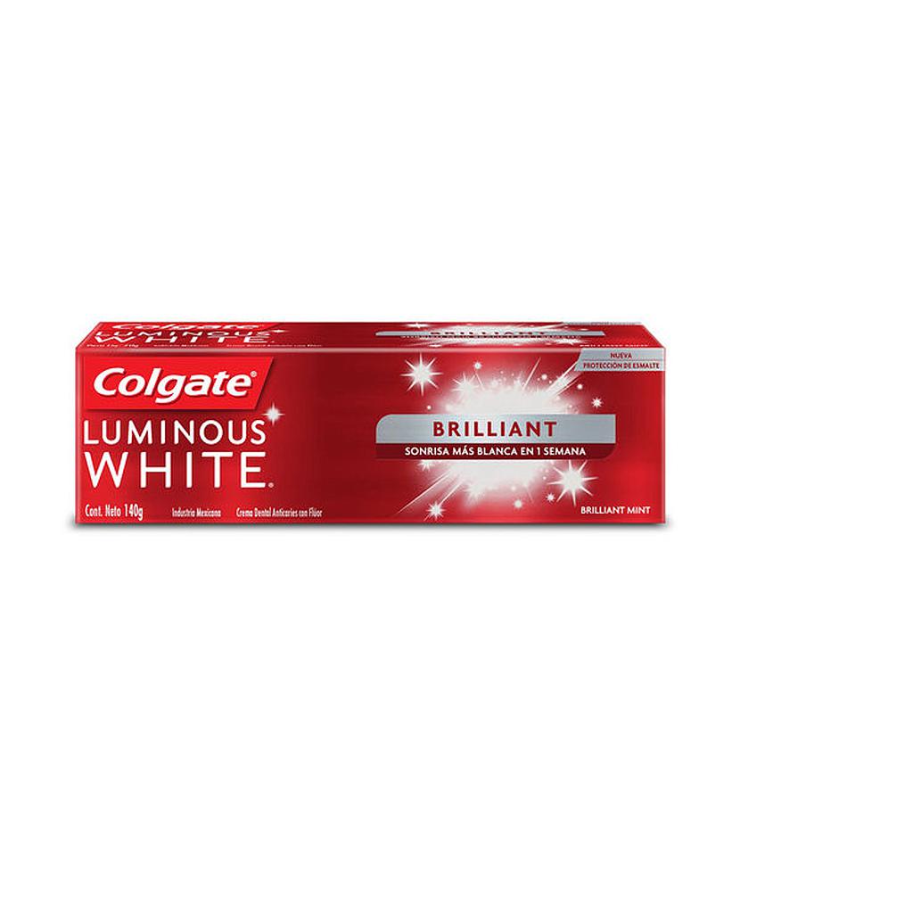 PASTA DENTAL COLGATE LUMINOUS WHITE BRILLIANT 1 X 140GR 100ML