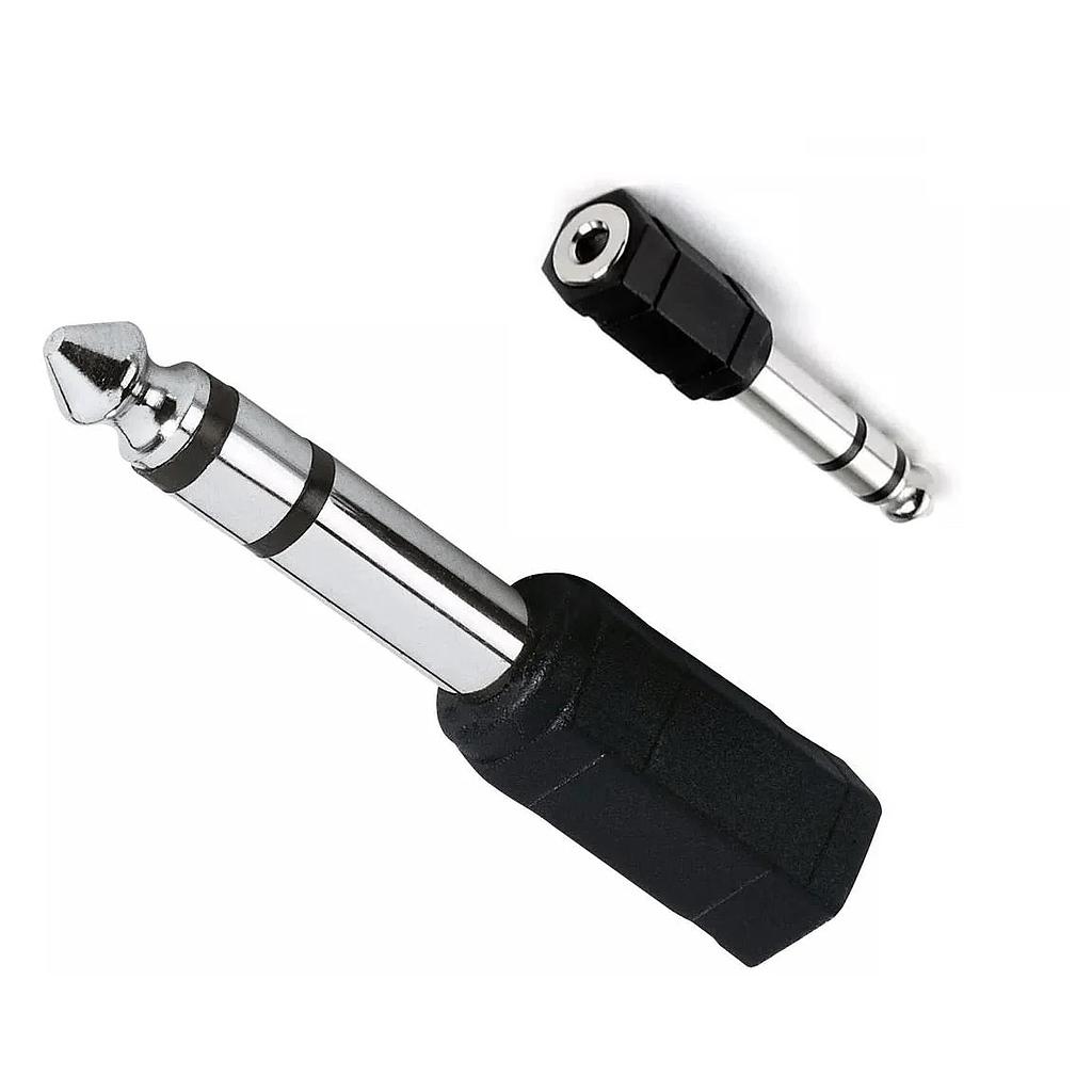ADAPTADOR DE AUDIO DBLUE HEMBRA 3.5MM A 6.5MM MACHO