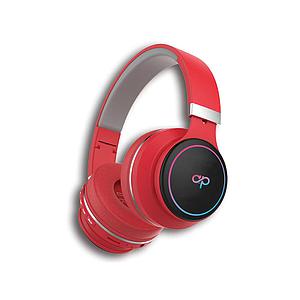 AUDIFONOS AUDIO PRO BT/FM/AUX/MSD ROJOS