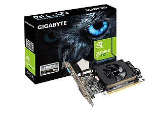 TARJETA DE VIDEO GIGABYTE  GT 710 2GB DDR3 PCI-E 2.0 D-SUB/DUAL-LINK DVI-D/HDMI