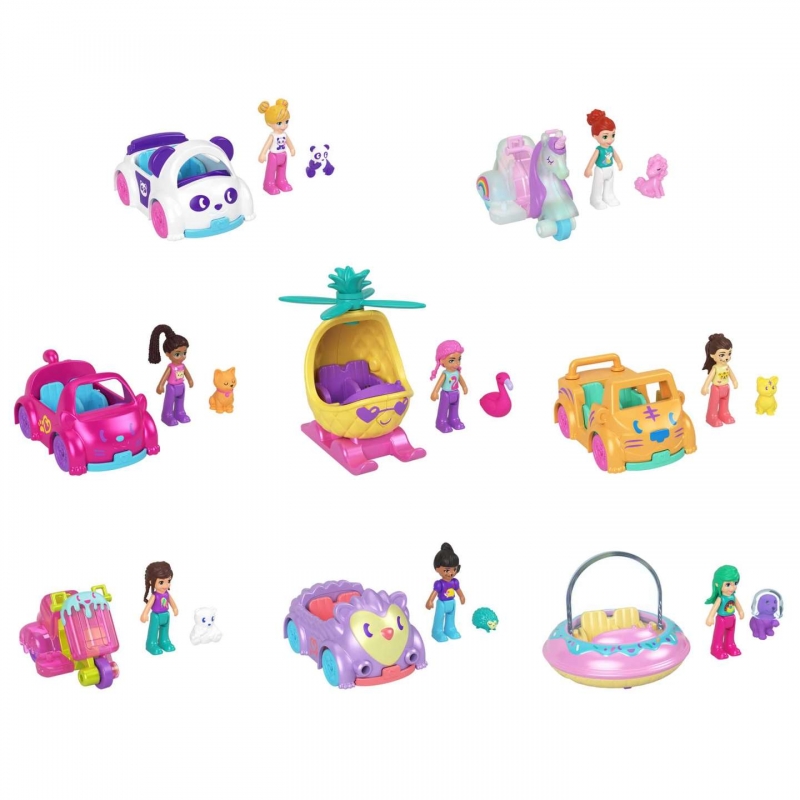 MUÑECA POLLY POCKET MINI MATTEL SURTIDO DE COCHES