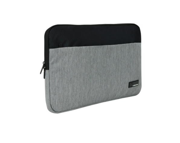 FUNDA NOTEBOOK HEAD ZIP MELANGE GRIS NEGRO 14"