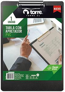 TABLA CON APRETADOR TORRE SIMPLE OFICIO PVC 