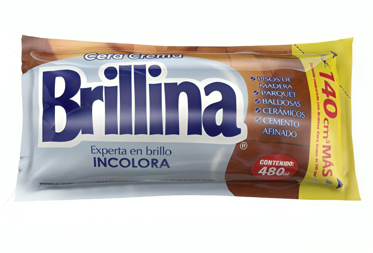CERA CREMA BRILLINA SACHET INCOLORA 480 ml