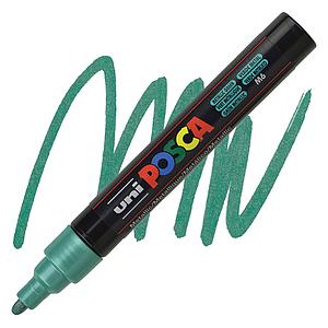 MARCADOR POSCA PC-5M VERDE METALICO 1.8 - 2.5 MM